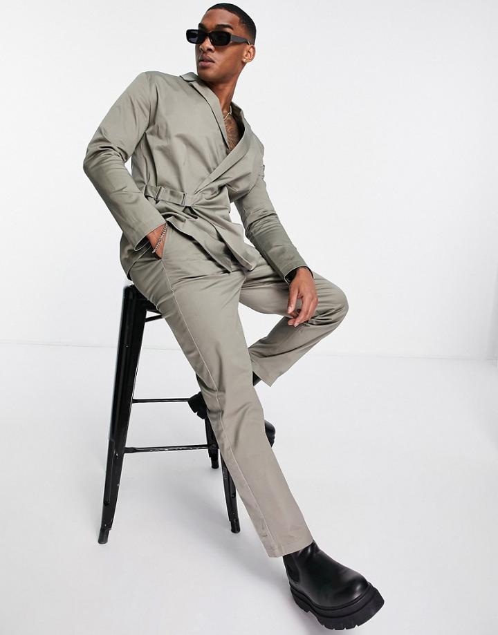 Bando Relaxed Fit Pants In Sage - Part Of A Set-green