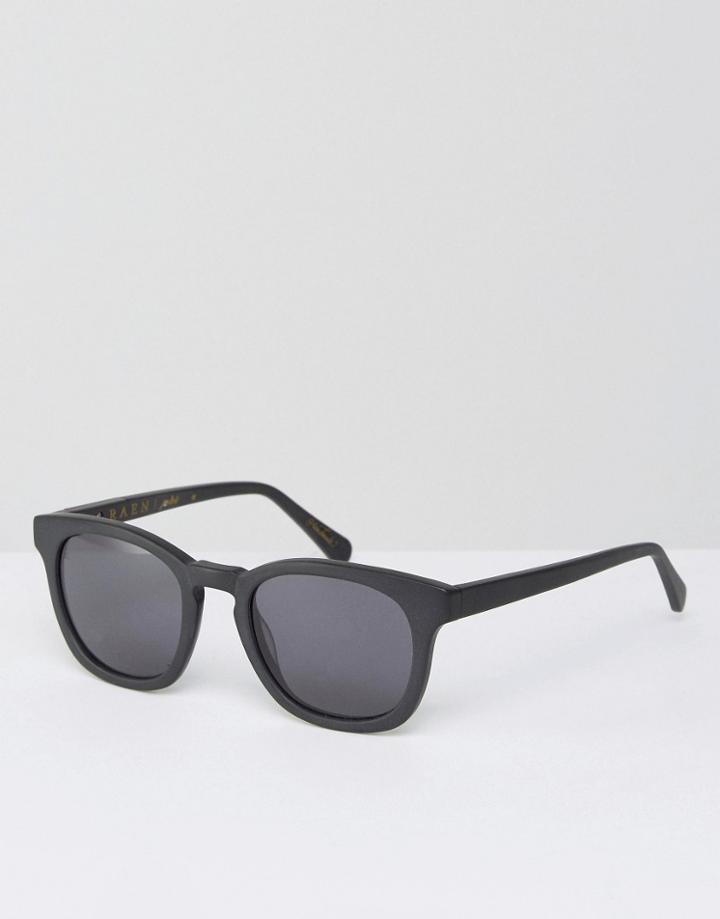 Raen Suko Square Sunglasses In Matte Black - Black