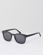 Raen Suko Square Sunglasses In Matte Black - Black