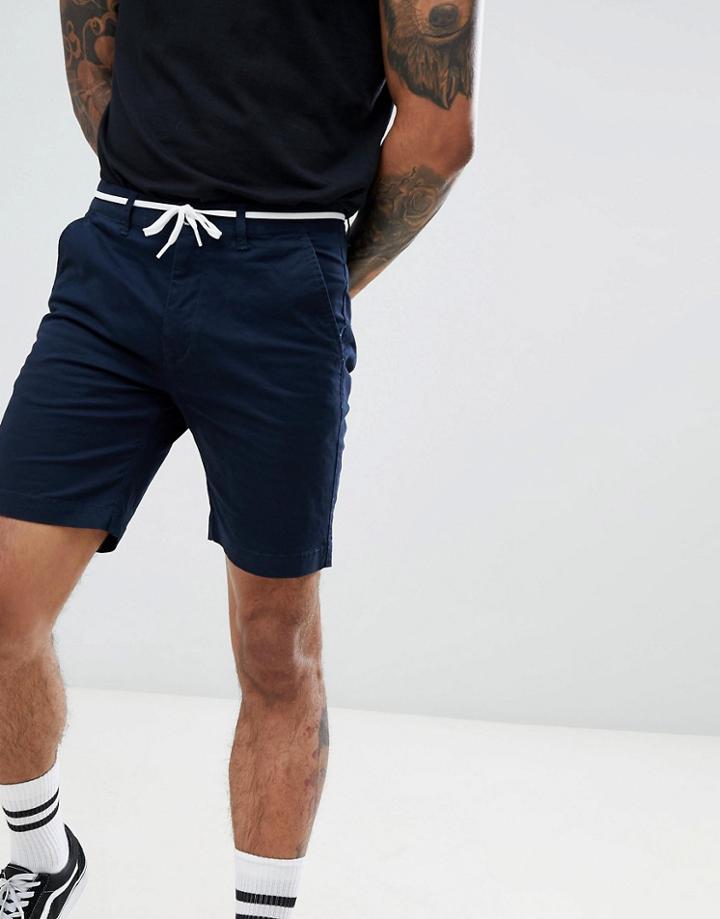 Dr Denim Wood Deep Blue Shorts - Navy