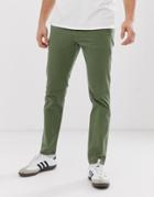 Esprit Slim Fit Chinos In Green - Green