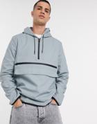 Asos Design Windbreaker In Blue With Utility Pocketing-blues
