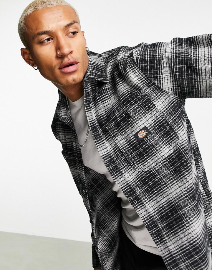 Dickies Evansville Checked Shirt In Black