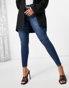 River Island Molly Booty Sculpting Skinny Jeans Mid Auth Blue-blues