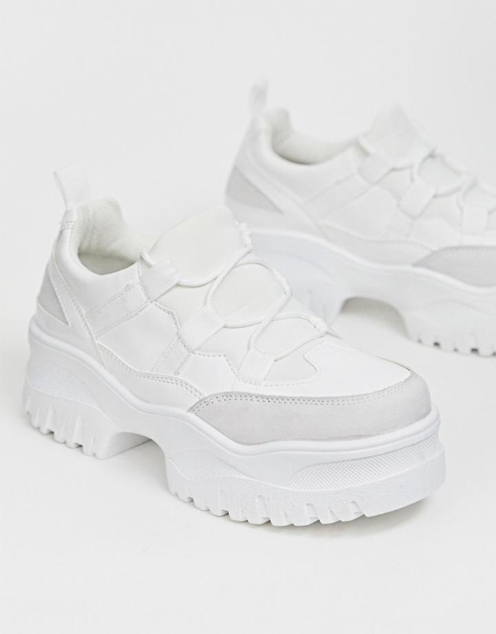 Asos Design Distance Chunky Sneakers-white