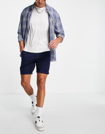 Jack & Jones Intelligence Chino Short In Navy