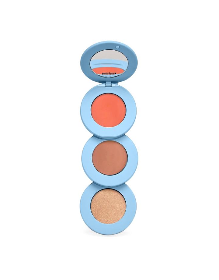 Alleyoop Stack The Odds Compact Palette - Blush, Contour & Highlight In Sunkissed-multi