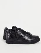 Lacoste Thrill Lace Up Sneakers In Black