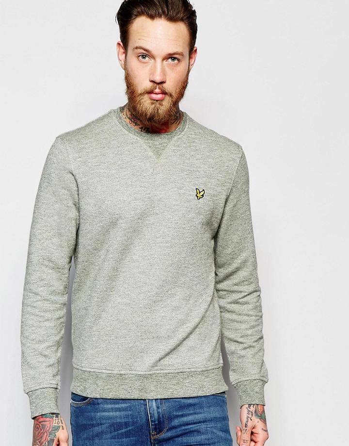 Lyle & Scott Marl Crew Neck Sweatshirt - Green