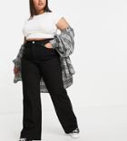 Dr Denim Plus Moxy Straight Leg Jean In Black
