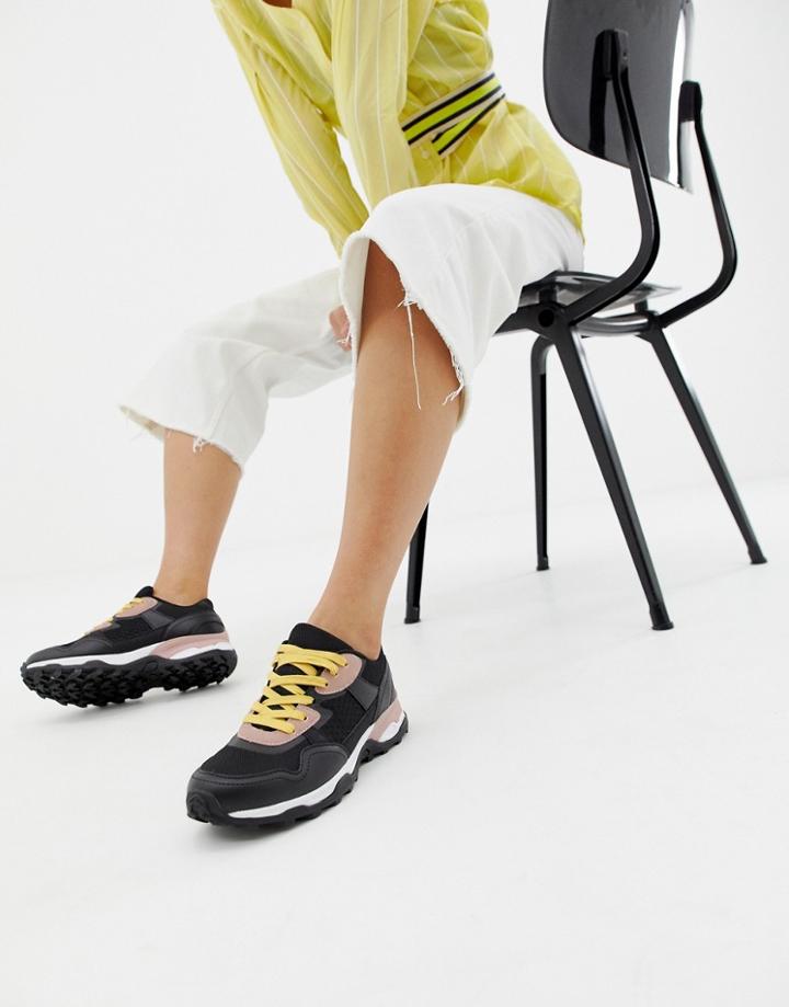 Asos Design Dennis Chunky Sneakers - Black