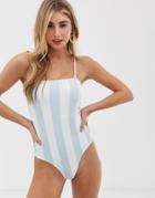 Vero Moda Stripe Square Neck One Piece - Multi