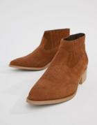 Vero Moda Leather Boot-tan