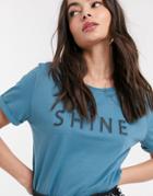 Ichi Shine 3d T-shirt-blues