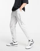 Good For Nothing Sweatpants In Gray With Logo Print - Part Of A Set-grey