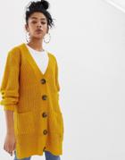 Blend She Felise Button Down Cardigan - Yellow