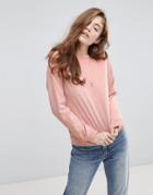 Pieces Velvet Sweatshirt - Pink