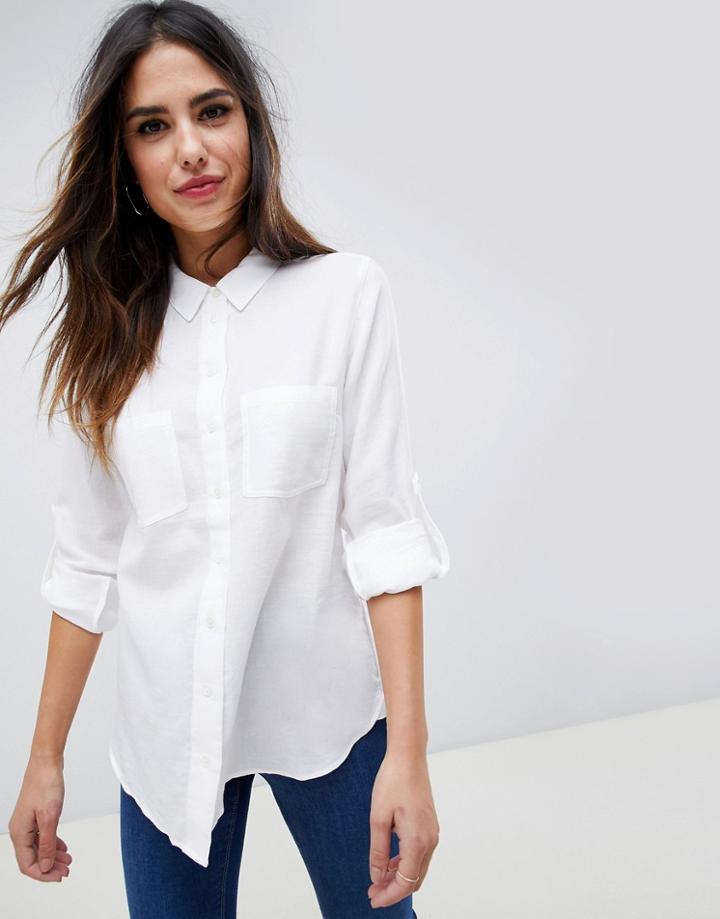 Oasis Cotton Shirt - White