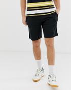 Pull & Bear Jogger Shorts In Black - Black