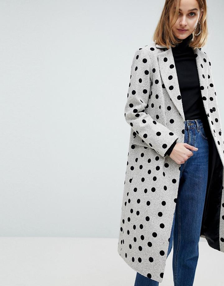 Asos Spot Coat - Multi