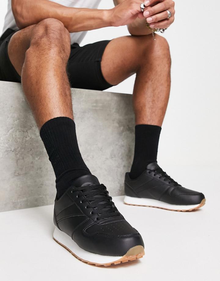 Truffle Collection Athleisure Running Sneakers In Black