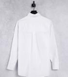 Asyou Branded Oversized Shirt In White