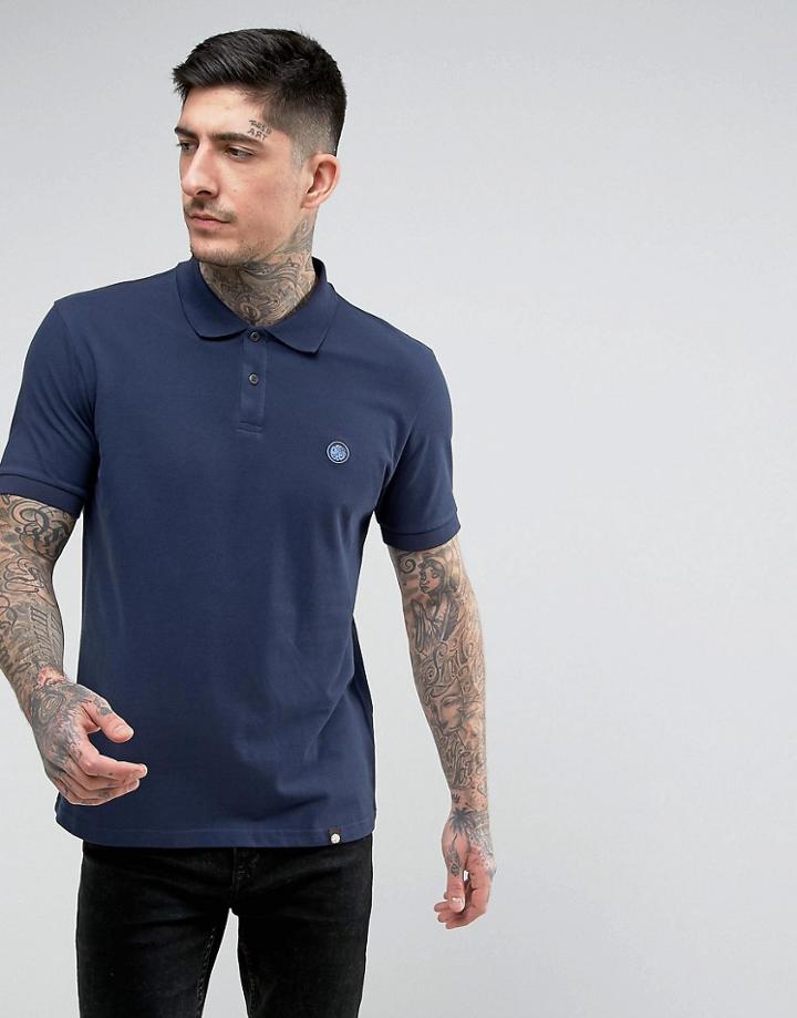 Pretty Green Hartford Polo In Navy - Navy