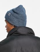 Boardmans Ribbed Knitted Beanie With Turn Up Cuff In Navy