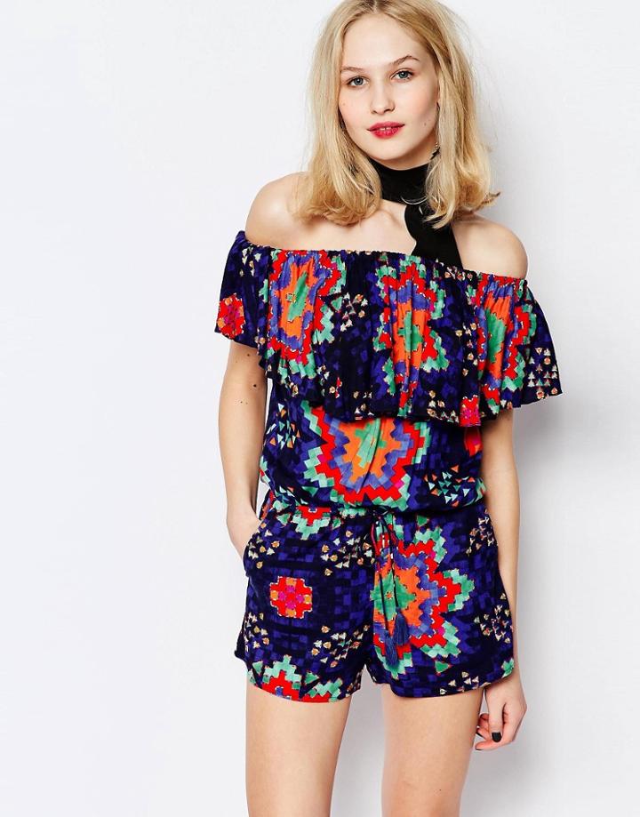 Piper La Paz Printed Romper - Multi
