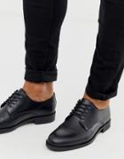 Selected Homme Derby Shoe In Black - Black