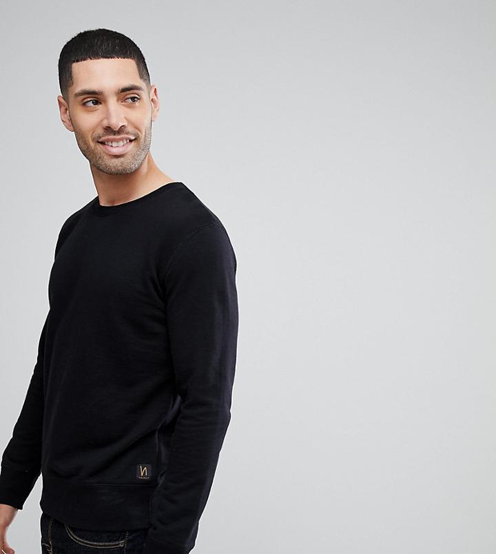 Nudie Jeans Co Evert Light Sweatshirt Black - Black