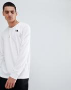 The North Face Long Sleeve Simple Dome T-shirt In White - White