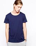 Weekday T-shirt In Marl - Navy