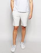 New Look Jersey Shorts In Off White - Beige