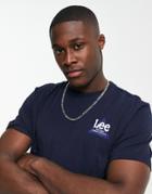 Lee Small Triangle Logo T-shirt-navy