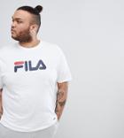 Fila Black Line Plus T-shirt With Large Logo In White - White