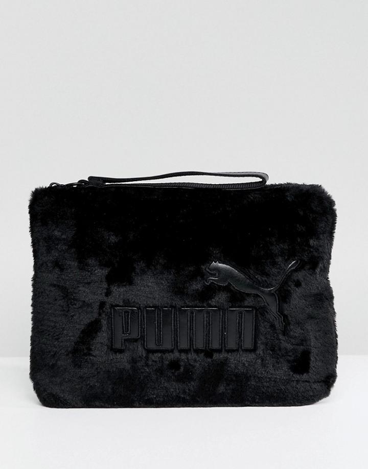 Puma Fur Pouch - Black