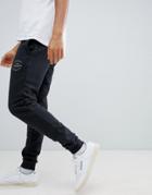 Jack & Jones Originals Joggers With Brand Logo In Slim Fit - Black