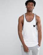 Good For Nothing Vest With Logo Taping - White