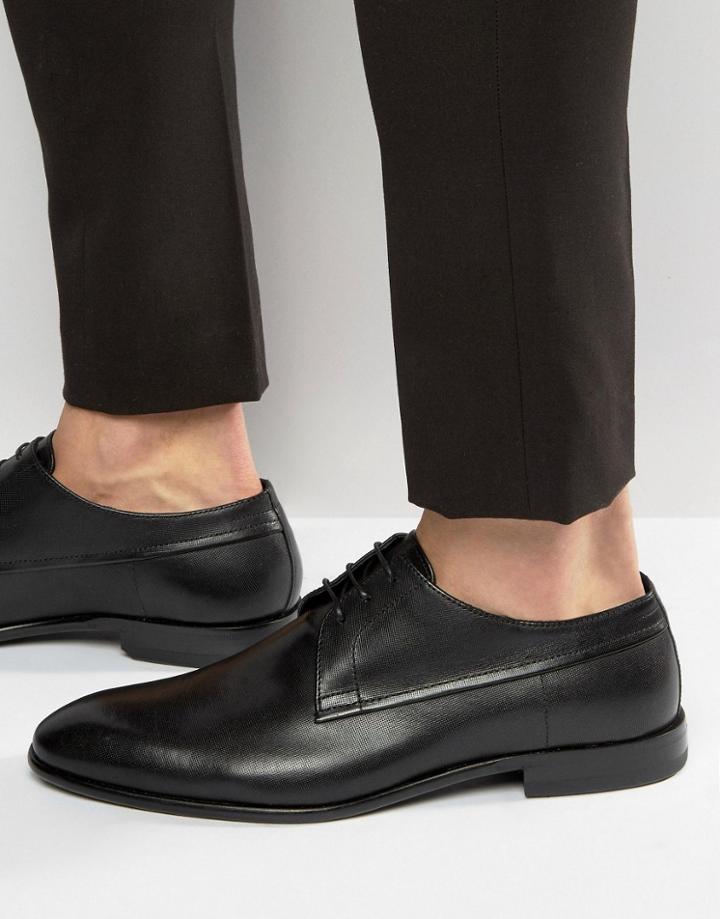 Hugo By Hugo Boss Dreron Textured Derby Shoes - Black