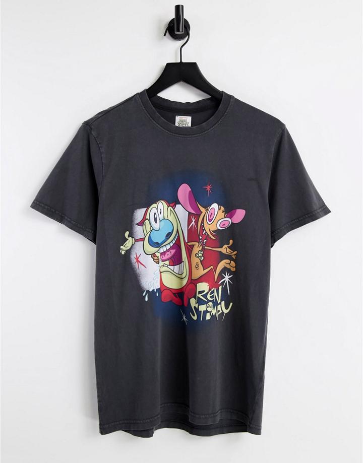 Tommy Jeans X Ren & Stimpy Unisex T-shirt In Black