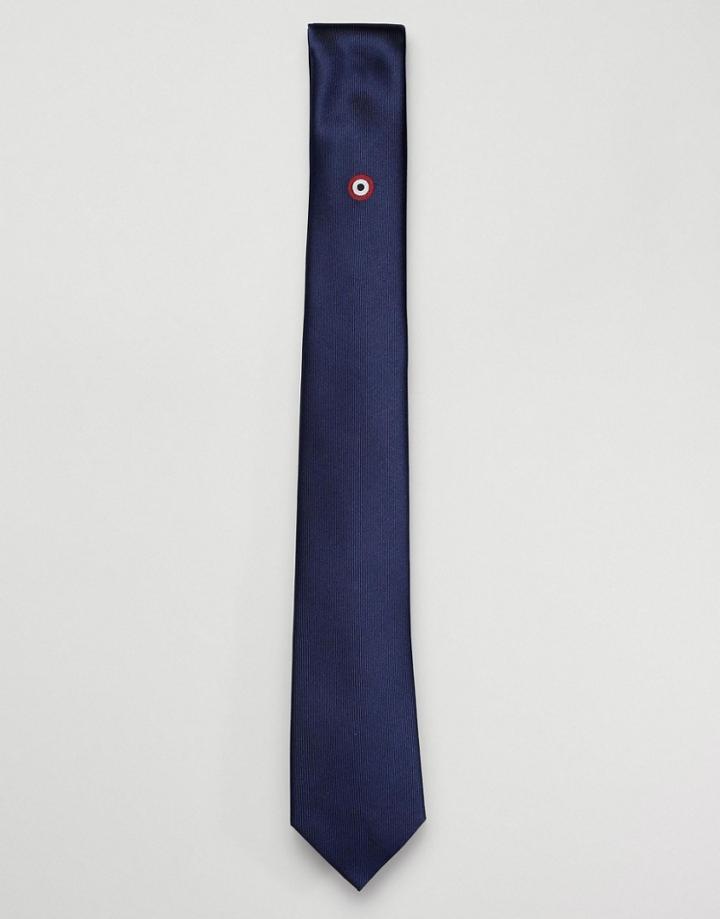Ben Sherman Silk Target Tie - Navy