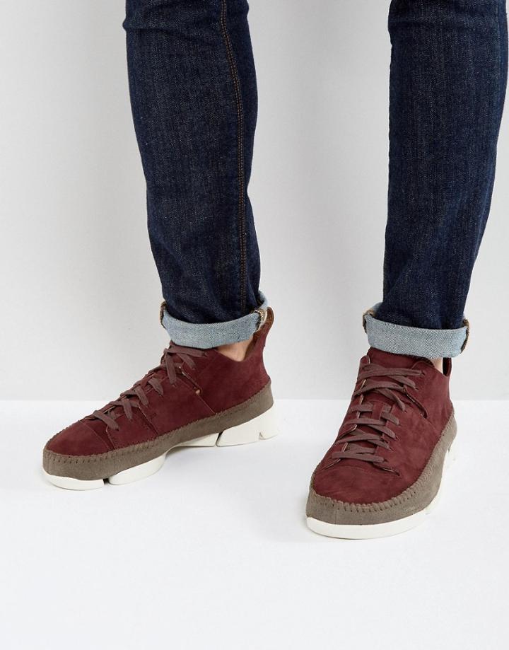 Clarks Originals Trigenic Flex Sneakers - Red