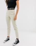 New Look Cropped Jean In Off White - White