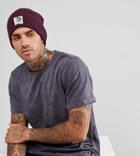Diesel Beanie With Patch Logo - Red