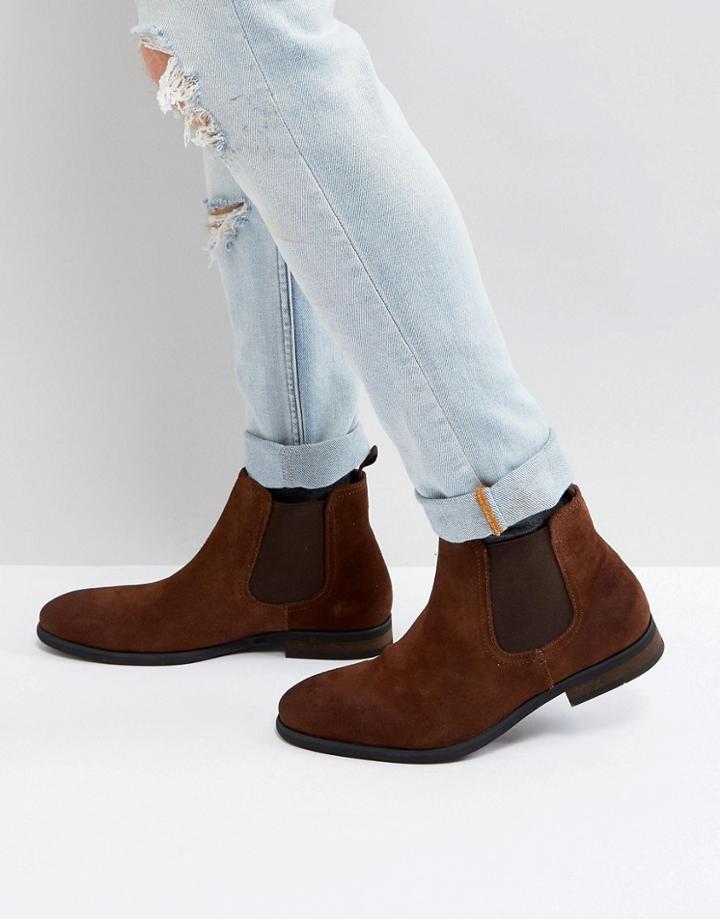 Call It Spring Andler Suede Chelsea Boots In Tan - Tan