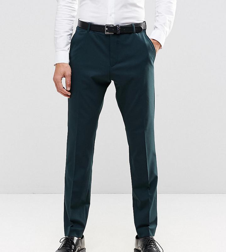 Selected Homme Suit Pant In Slim Fit With Stretch - Green