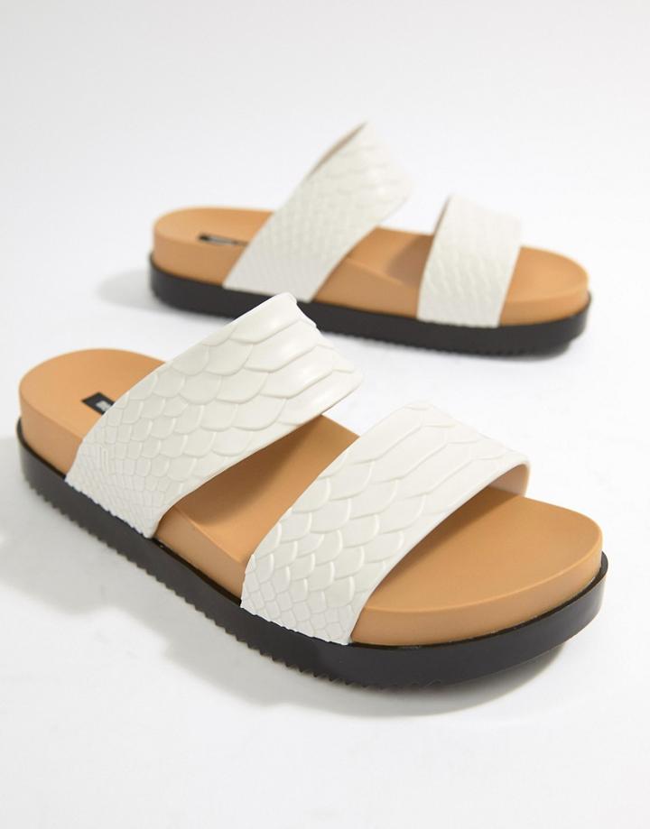 Melissa Flatform Sandals-white