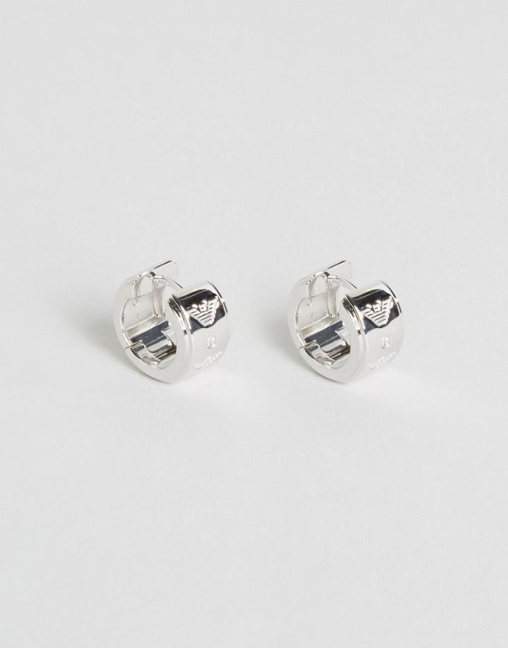 Emporio Armani Cuff Earrings In Silver - Silver