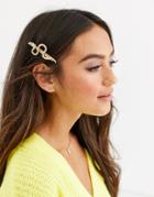 Pieces Snake Hair Clip In Gold - Gold